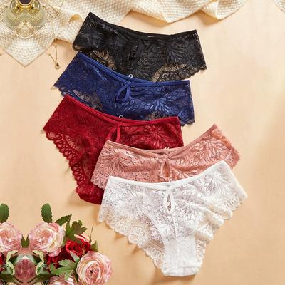 Women's Sexy Lace Panties Breathable Briefs