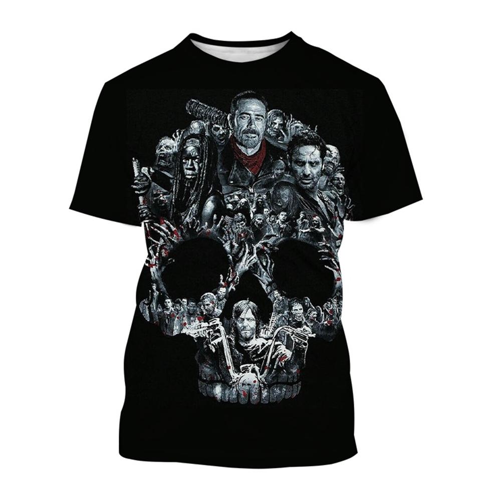 Summer Fashion Trend 3D Printing Creative Popular Movie T-shirt Unisex Casual Round Neck Short Sleeved T-shirt Top