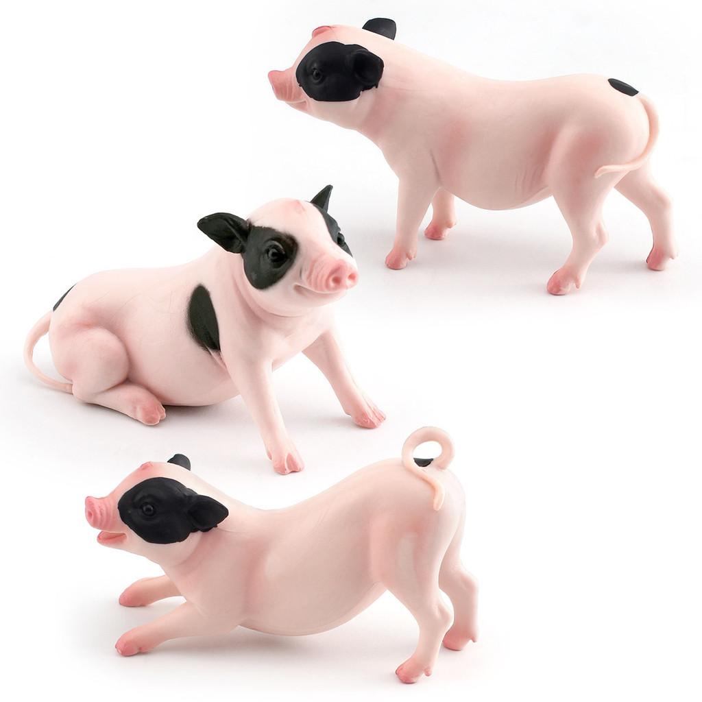 Realistic Pvc Farm Pig Figurine Decorative Piece For Home And Office Display