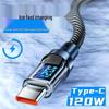 120W Transparent Digital Display Data Cable for Xiaomi, Huawei, Apple, Samsung - Fast Charging & Fully Compatible