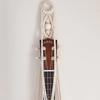 White Flower Pot Mesh Bag Woven String Instrument Accessory Stand Storage Bag  Guitar Storage