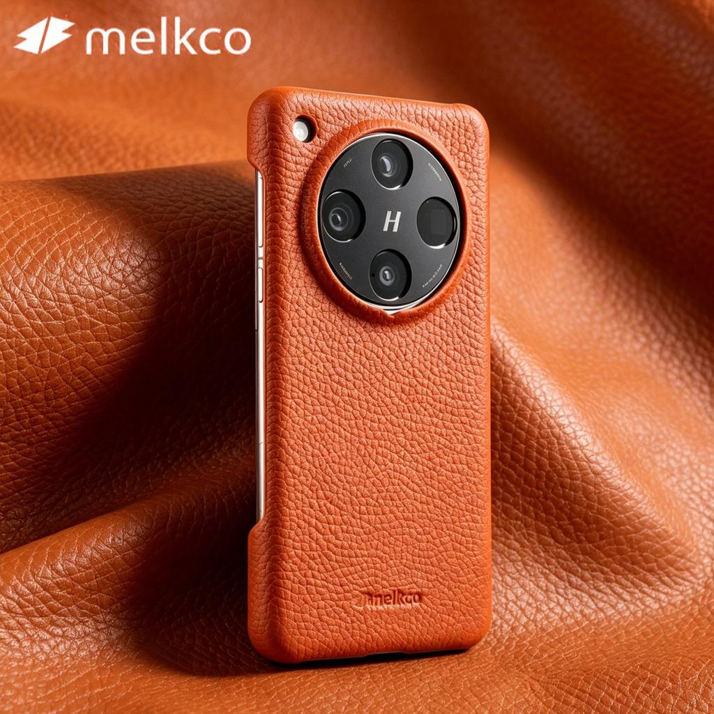 Melkco Top-Layer Cowhide Genuine Leather Case for Oppo Find X9 Ultra X9Pro Find X8 Pro X8S Plus Phone Shell+Lens Bezel Cover