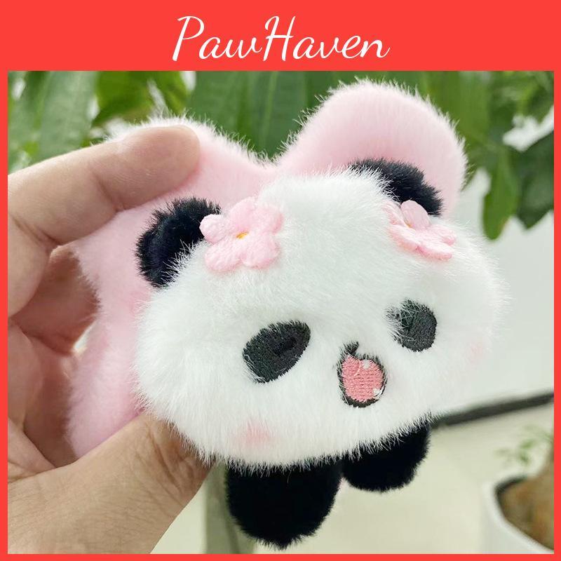 Soft Plush Charming Panda Sunflower Keychain Doll Colorful Bag Gifts Accessory