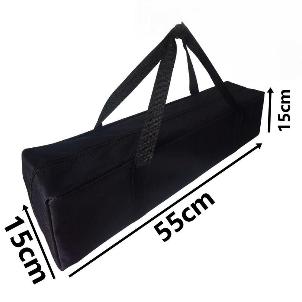 Borsa Portaoggetti Nera Grande Borsa per Palo Tenda in Tela Nuova Borsa Portaoggetti in Tessuto Oxford Forniture da Esterno