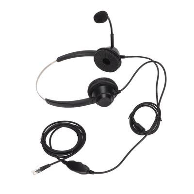 Customer Service Headset Noise Cancelling RJ9 Plug Binaural Wired Telephone Headphone with Mic for