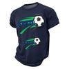 Men's Casual Lightweight Breathable Short Sleeve T-Shirt Crew Neck Printed Graphic Design for Everyday Wear Sports and Leisure