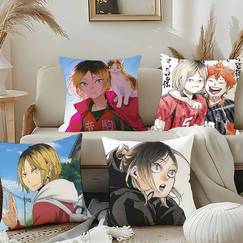 Anime K-Kenma Kozume Throw Pillow Covers Pattern Cushion Cover Suitable For Sofa Bedroom Car Pillow Cover