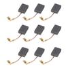 20 Pcs Motor Carbon Brushes Professional Electric Motor Carbon Brush Replacement for Drill Machine Angle Grinder