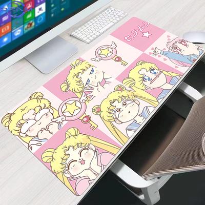 Aesthetic Mouse Pads SSailor Moons Gamer Keyboard Desk Mouse Mat Kawaii Laptop Gaming Accessories Pink Mousepads For Best Gift