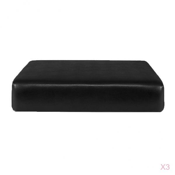 3pcs Waterproof PU Leather Sofa Seat Cushion Cover Seater