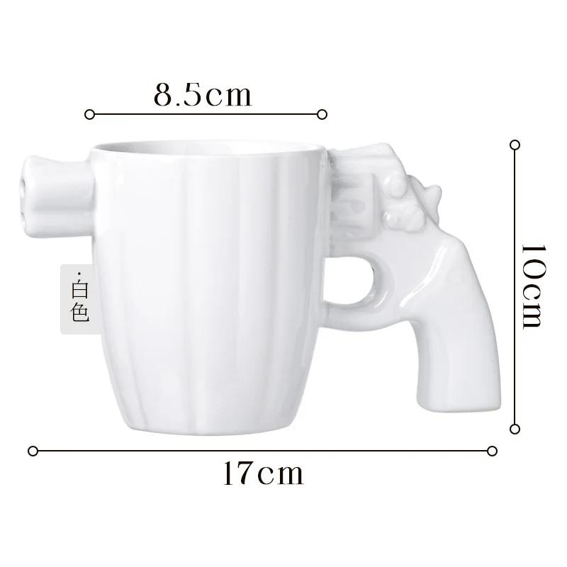 ceramic gun mug cup pistol gun handle mug cup sheriff mug