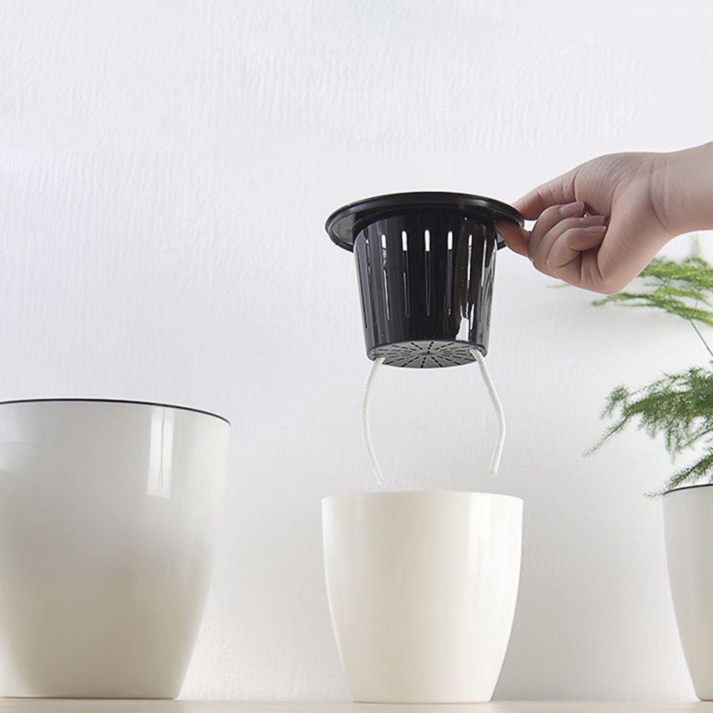 Plastic Desktop Decoration Garden Supply Self Watering Home Decor Plants Basket Planter Flower Pots