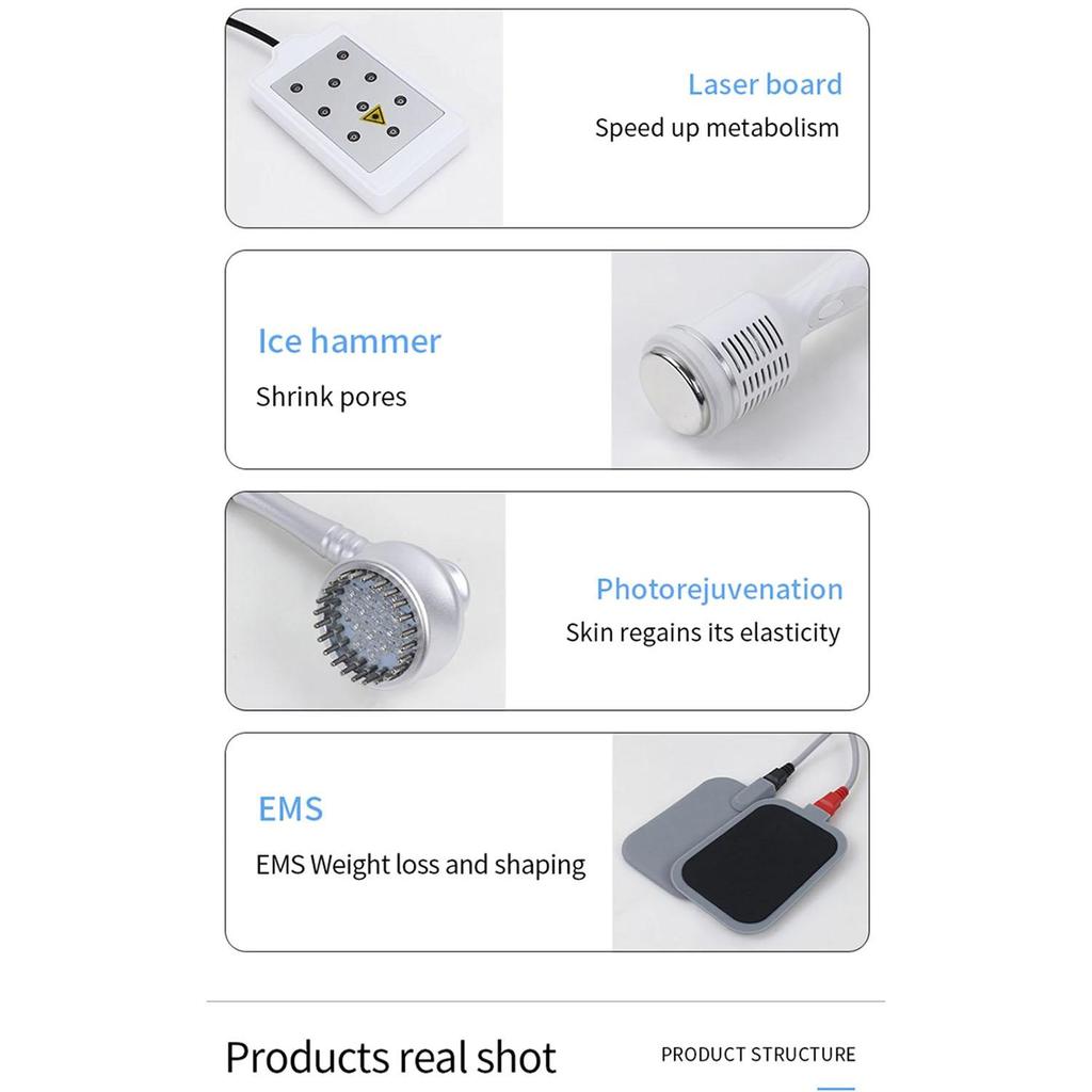 9-in-1 Professional Beauty Device RF Skin Lifting Cavitation Body Contouring Equipment