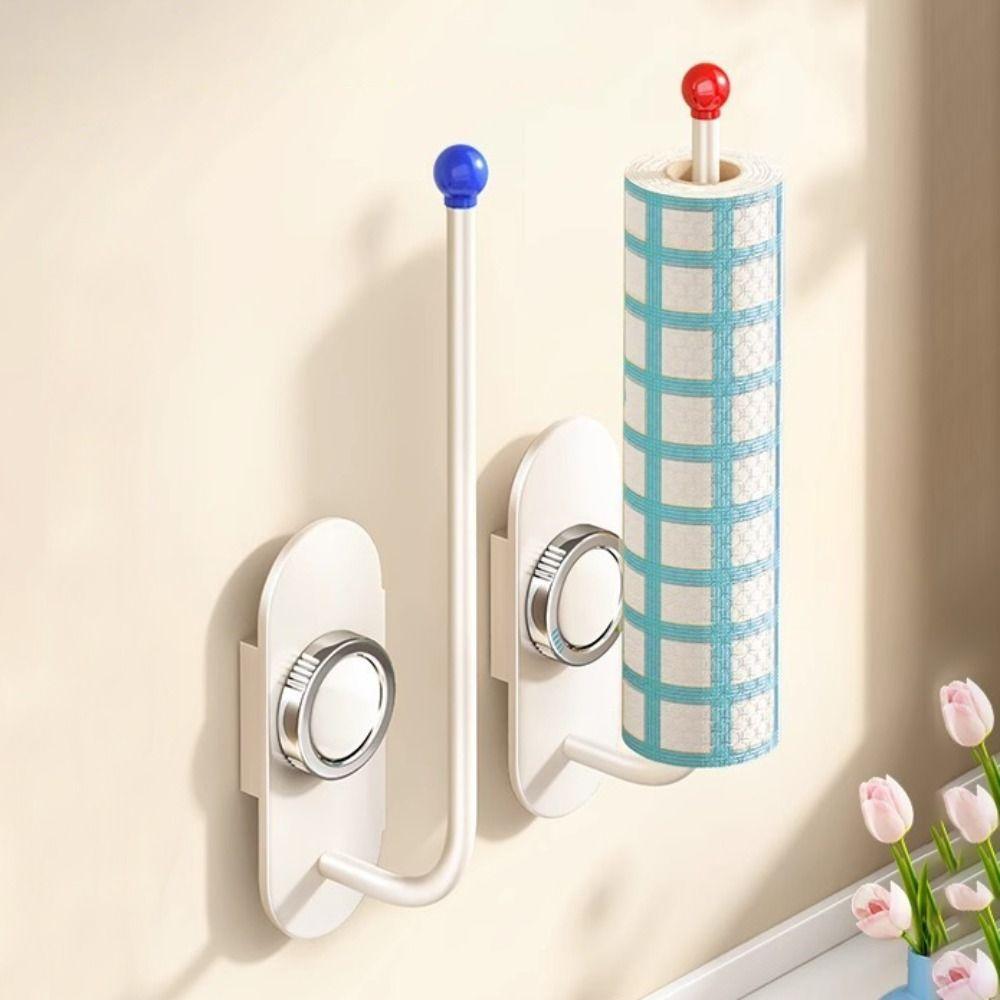 Napkin Dispenser Reusable Tissue Holder Punch Free Adhesive Wall Hook Traceless Hanging Type Tissue Rack Wall Mount