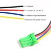 NHAUTP 1Pcs Car LED Fog Lights Switch Button For Renault Laguna II Megane Scenic Twingo Espace IV Master Trafic Orange+Green 12V