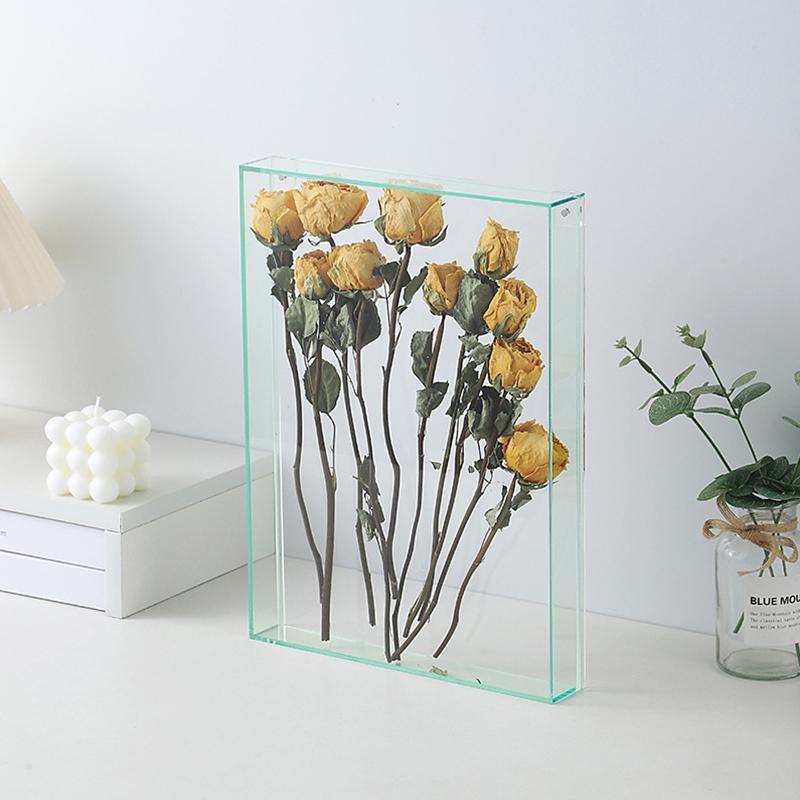 16x21cm DIY Handicraft Frame Aquascape Display Transparent Acrylic Hollow Photo Frame