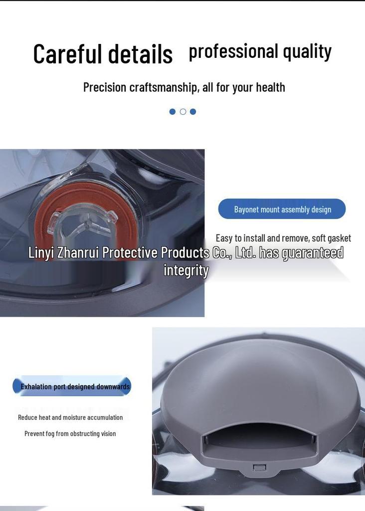 6800 Full Face Gas and Dust Mask for Spray Painting, Pesticide, and Chemical Protection