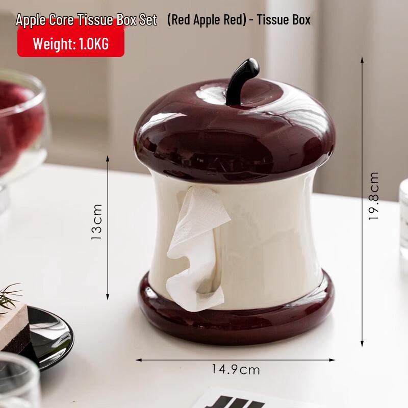 

Charming Beauty Apple Shaped Tissue Box