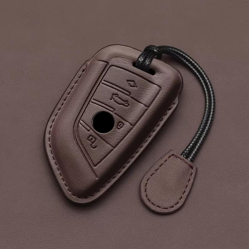 

Interior Mouldings Leather Car Key Case Same color interior For BMW X1 X3 X4 X5 X6 F15 F16 G30 3 5 7 Series G11 F48 Accessories