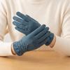 Full Finger Suede Velvet Gloves Thickened Winter Mittens Temperament Gloves Ladies