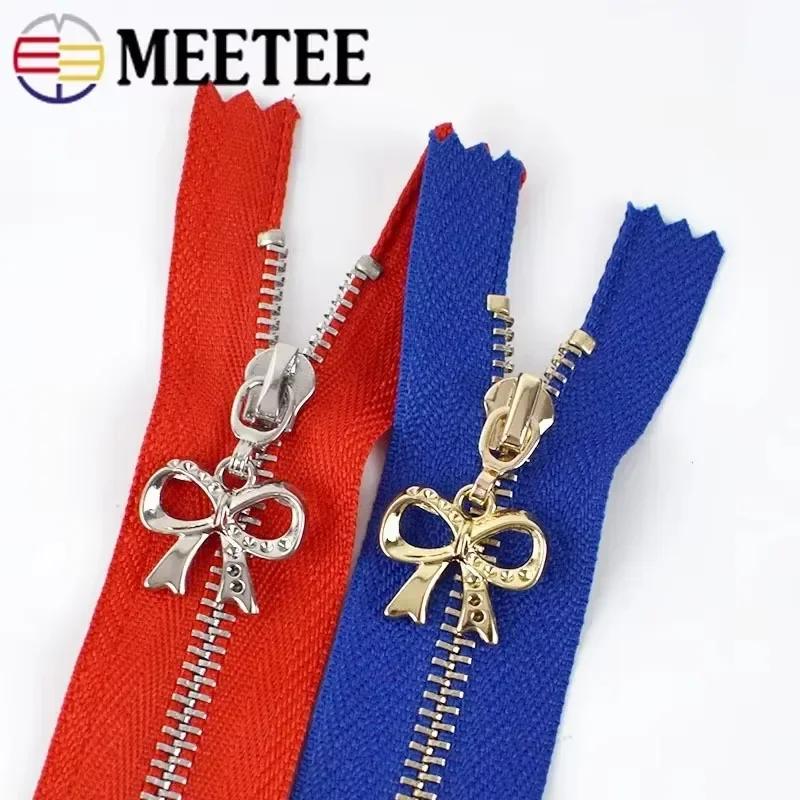 3Pcs Meetee 3# 15-70cm Metal Zippers Bag Clothes Sewing Zipper Closure Jacket Pocket Decor Zips Repair Kits DIY Accessories