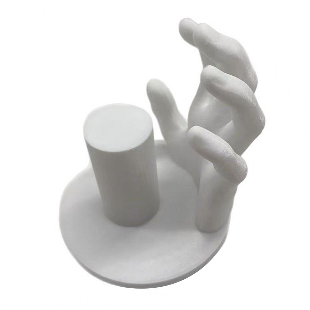 

14cm Hand-Shaped Toilet Paper Holder Plastic Decorative Sculpture Wall Mounted Bathroom Organizer Kitchen Tissue Storage Stand белый