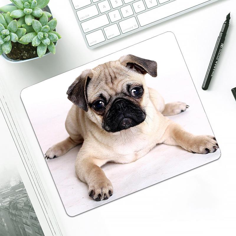 

Прекрасный коврик для мыши в виде мопсов, компьютерная доска, настольная панель для ноутбука, коврик для мыши, офисные канцелярские принадлежности, аксессуары 260x210x2mm