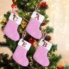 Stylish Santa and Snowmans Christmas Stocking Charm Warmth Knitting Holiday Decoration Portable Accessory for Gifting