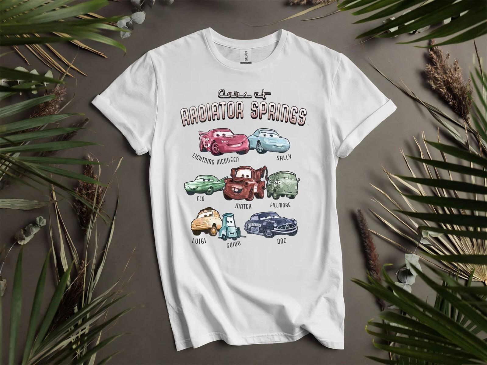 Disney Pixar Cars Group Cast Of T-shirt T shirt Men Women Unisex Tshirt K276 XXXXL