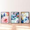 Bright Flower Drawing Wall Art Canvas Painting Abstract Colorful Floral Posters And Prints Nordic Pictures For Living Room Decor
