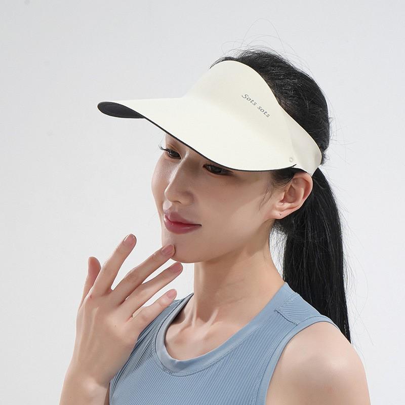 Womens Wide Brim Sun Hat With Open Top UV Protection Baseball Cap Outdoor Travel