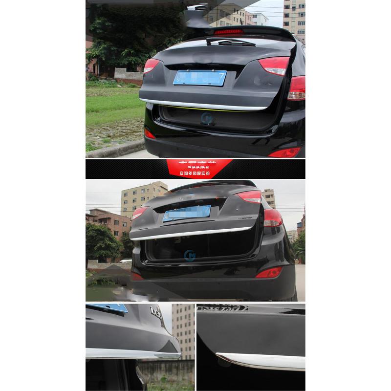 New Vehicle Stainless Steel Tailgate Rear Door Bottom Cover For Hyundai Ix35 2010-17