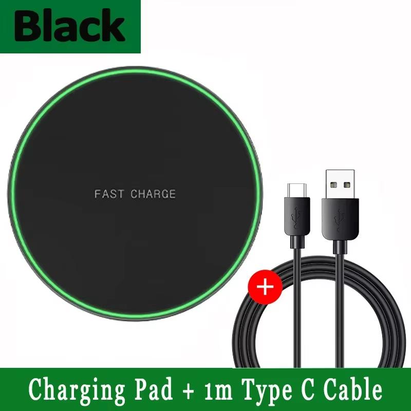 100W Lightweight Wireless Charger Desktop Pad For iPhone 17 16 15 14 13 12 Pro Max Samsung S25 S24 Xiaomi Fast Charging Station