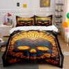 Skull with Floral Design. Bedding Sets Duvet Cover Sets Duvet Covers Pillowcases(1 * Duvet Cover 2 * Pillowcases Without Duvet Insert)