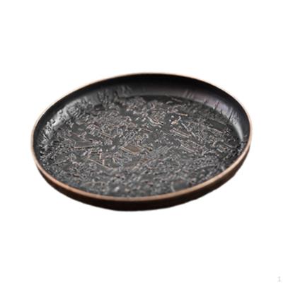 Alloy Coaster Cup Mat Birthday Gift Fashionable Dessert Serving Tray Water Drink for Hotel