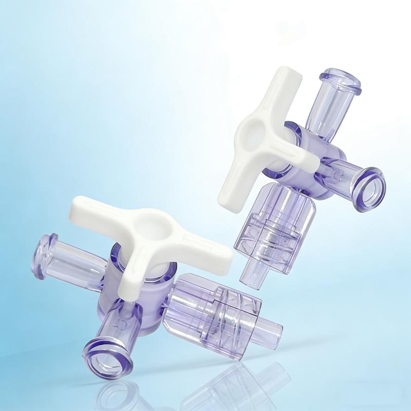 10PCS Plastic Three Way Valve Flow Control Luer Stopcock Valve for Medical Equipment