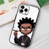 Cartoon The B-Boondocks For IPhone 15 16 14 Plus 13 12 11 17 Pro Max 17 Air Black Soft Phone Cover