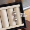 Classic Retro Elegant Pearl Zircon Stud Earrings 925 Silver For Women Jewelry