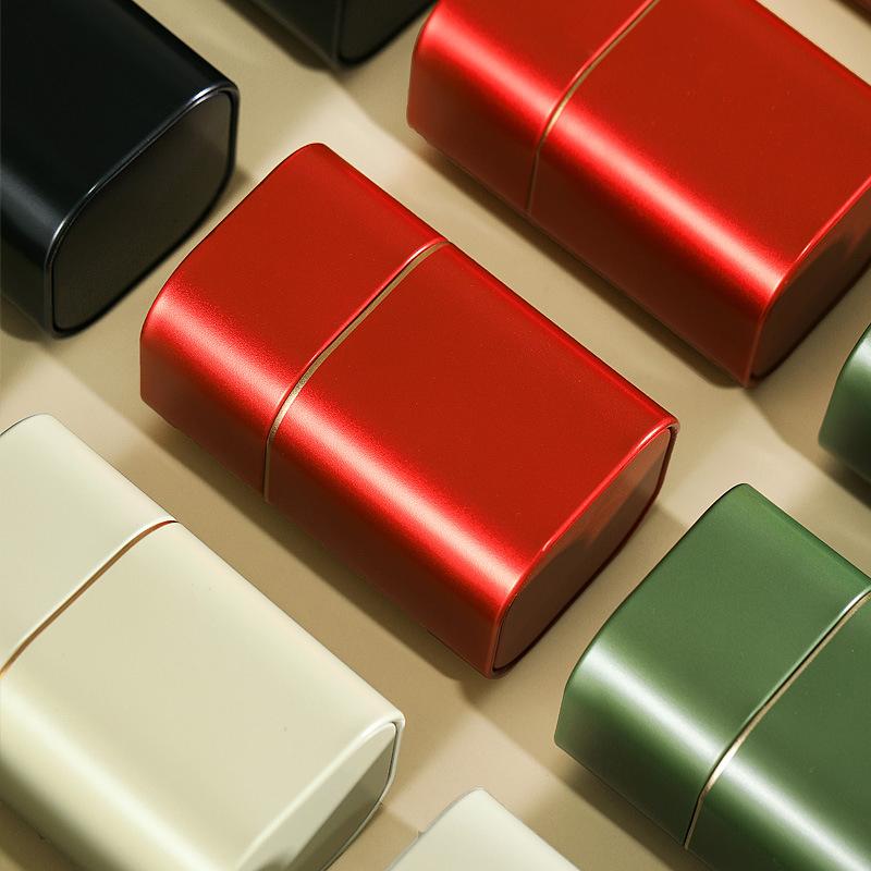 Cutie portabilă pentru ceai Cutie sigilată pentru ceai de culoare solidă Recipient de depozitare pentru articole de ceai Cutie de tablă cutie de cafea Cutie de zahăr Depozitare în bucătărie