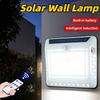 LED Solar Warm Light USB Rechargeable Floodlight Body Sensor Light Outdoor Wall Lamp House Garage Waterproof