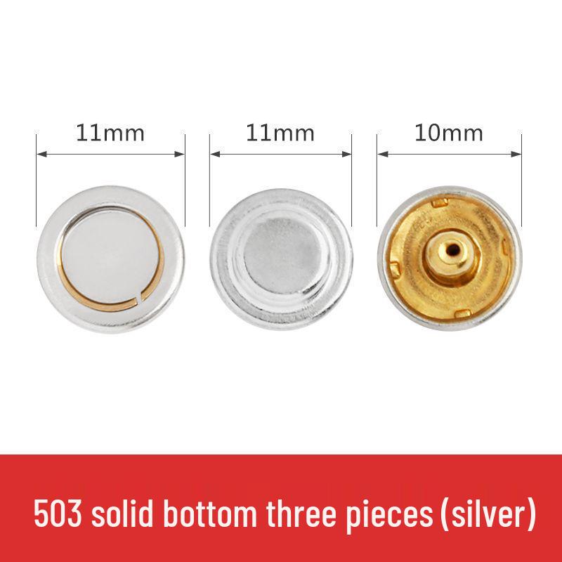 Metal Snap Buttons for Clothing: No-Sew Hidden Snap Accessories for Jackets, Studs, and Mother-Child Buttons.