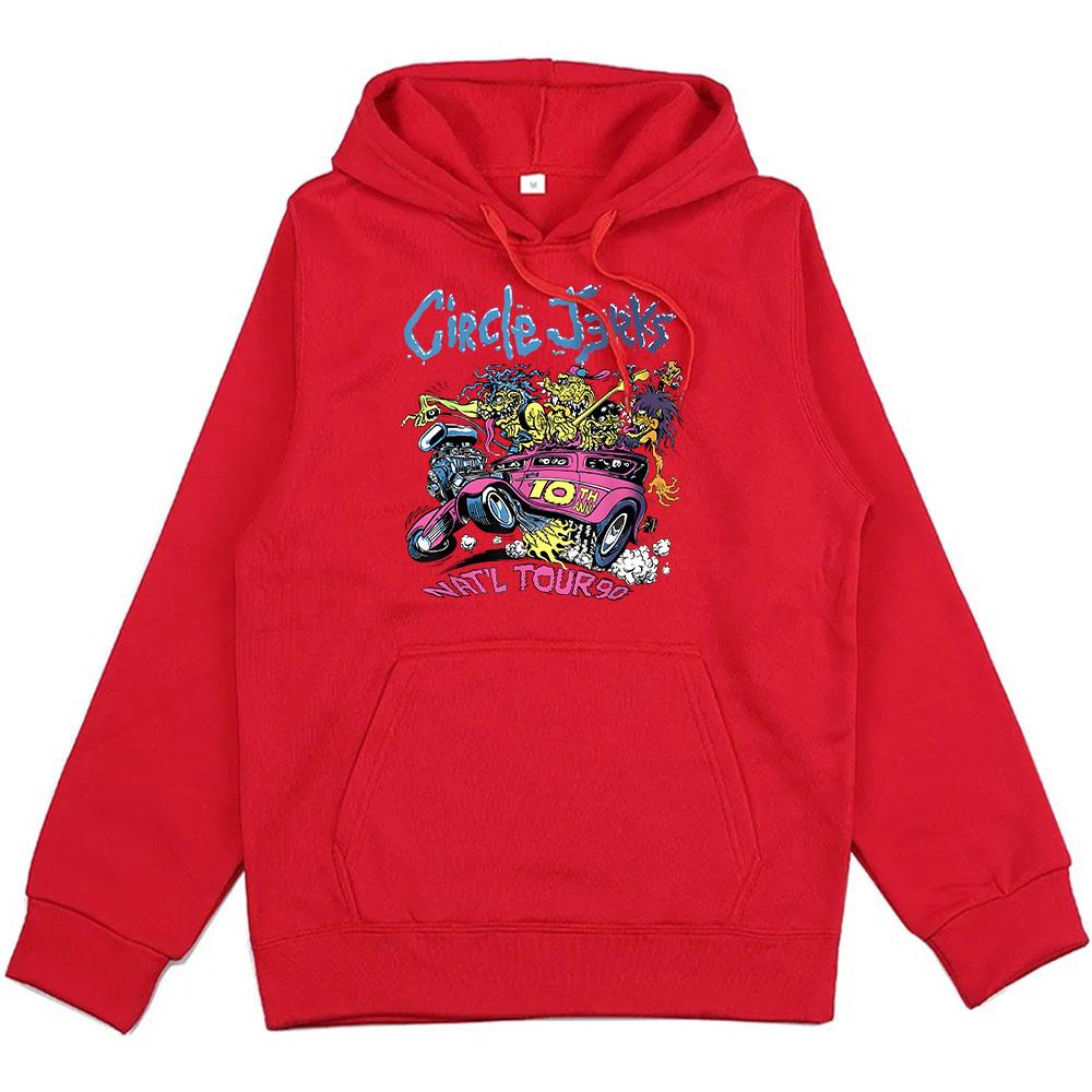 Punk Band Circle Jerks Hoodies Unisex Streetwear Winter Hooded Men Women Sudaderas Heavy Mental Graphic Clothing