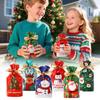50 Pieces Christmas Drawstring Gift Bags Christmas Wrapping Bags Treats Christma S Party Pouch Sweet Candy Bags With Ribbon Ties