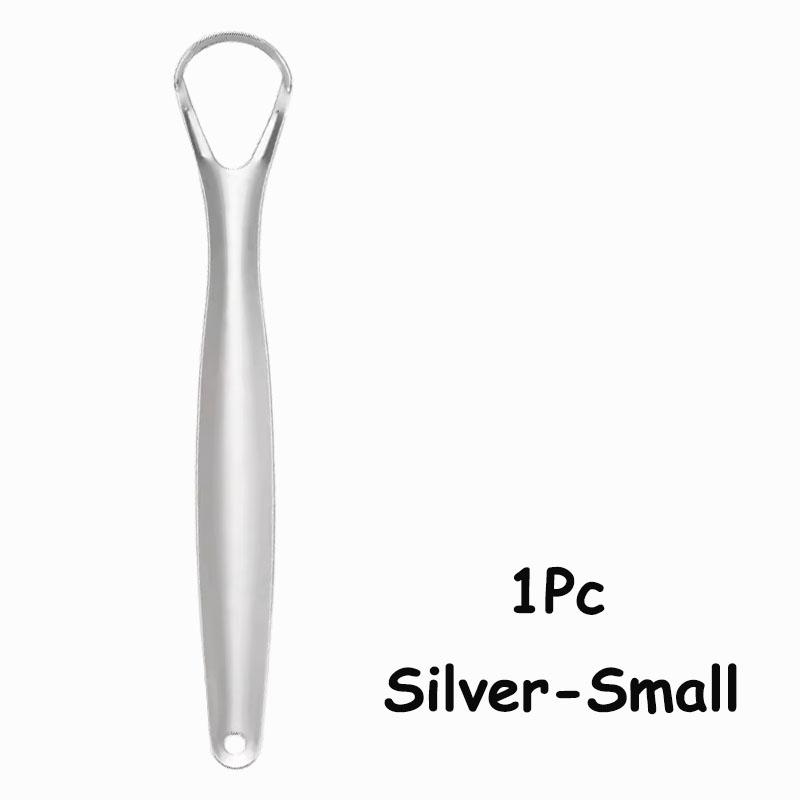 

1Pc/2/4/10//20/50Pcs Dental Stainless Steel Tongue Scraper Bad Breath Tongue Coating Cleaner Oral Care Tools Large/Small