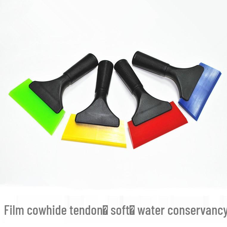 Car Window Film Application Set: Soft Cow Tendon Scraper & Water Scraper for Glass Cleaning