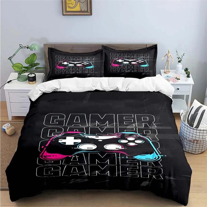 Gamer Controller 3D Print Bedding Sets Exquisite Bed Supplies Set Duvet Cover Bed Comforter Set Bedding Set Luxury Birthday Gift
