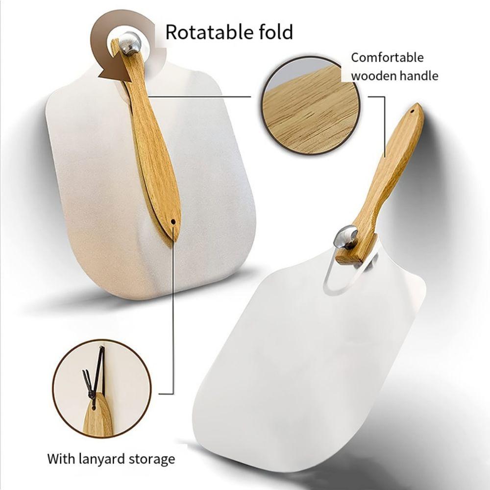 Aluminium Zinc Zinc Alloy Pizza Shovel Detachable Pizza Spatula Paddle Durable Pizza Paddle  Cake Shovel