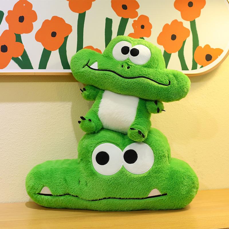 Crocodile Eyes Big Plush Stuffed Animal Doll Bed Decoration Kids Birthday Gift