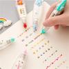 6x Ally-Pocket Tape Pen DIY Roztomilá zvířátka Tlačítkový typ Dekorativní korekční páska