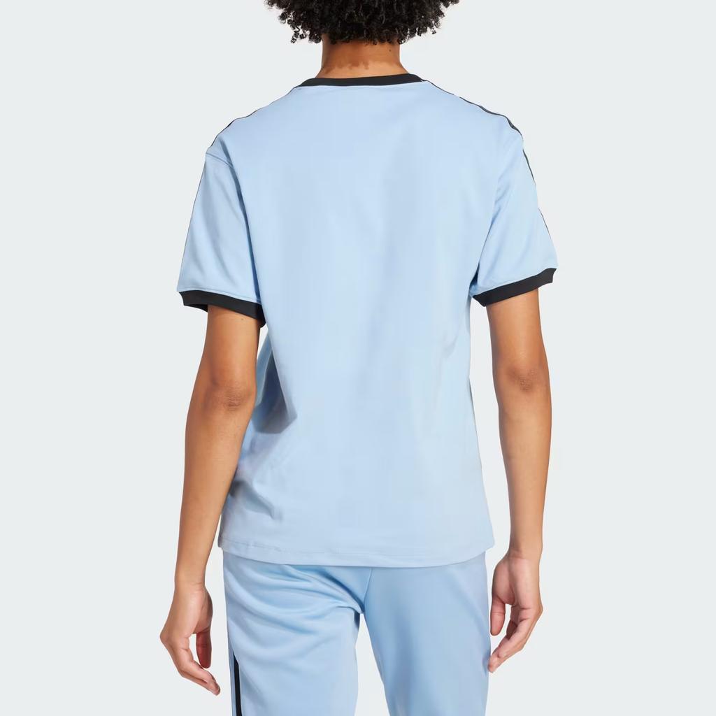 adidas Originals 3-Streifen Rundhals Weiches Bequemes Kurzarm T-Shirt Damen Oberteile JY4851